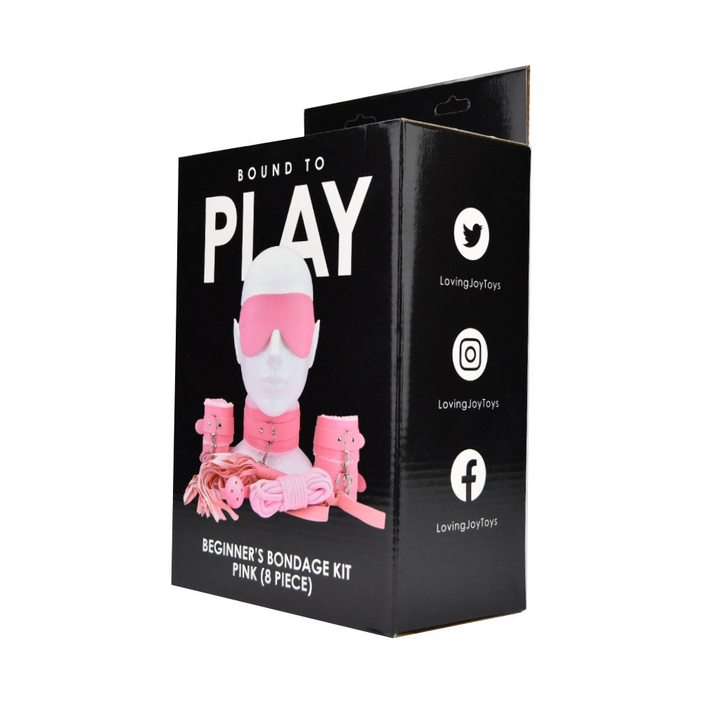 Bound To Play Beginner's Bondage Kit (Pink) – 8-Piece PVC Bondage Set > Bondage Gear > Bondage Kits