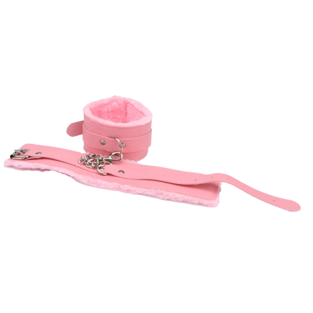 Bound To Play Beginner's Bondage Kit (Pink) – 8-Piece PVC Bondage Set Secondary image