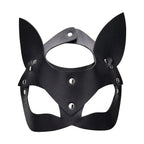 Bound to Play Kitty Cat Face Mask (Black) – Adjustable PU Leather Mask > Bondage Gear > Masks