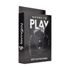 Bound to Play Kitty Cat Face Mask (Black) – Adjustable PU Leather Mask > Bondage Gear > Masks