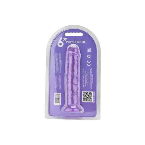 Loving Joy 6 Inch Purple Suction Cup Dildo – Realistic 7 Inch Length and 1.4 Inch Diameter Dildo DONGS