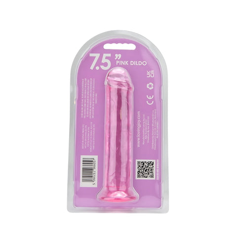 Loving Joy 7.5 Inch Suction Cup Dildo (Pink) – Realistic 7.75 Inch Length, 1.5 Inch Diameter Dildo DONGS