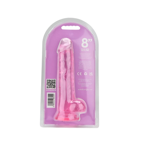 Loving Joy 8.5 Inch Dildo with Balls (Pink) – Realistic Dildo 6.5 Inch Insertable Length, 1.5 Inch Diameter DONGS