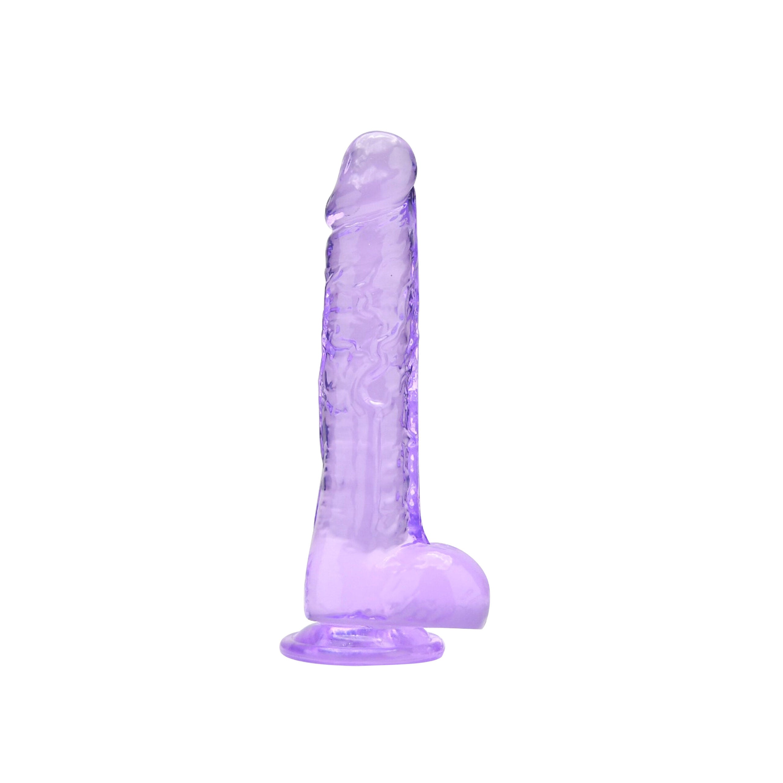Loving Joy 8.5 Inch Purple Dildo with Balls – Realistic Suction Cup Dildo 8.5 Inch Length 1.5 Inch Diameter DONGS