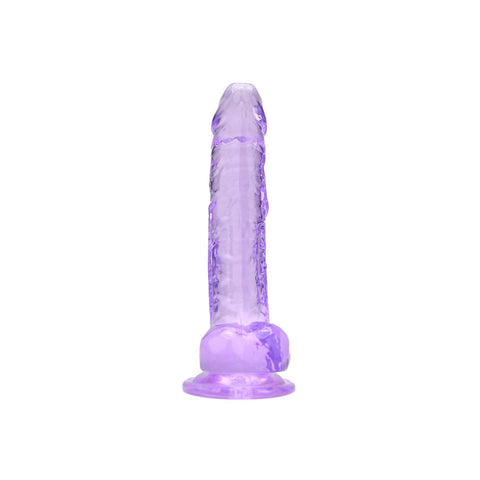 Loving Joy 7.5 Inch Dildo with Balls (Purple) – Realistic Suction Cup Dildo 7.5 Inch Length 1.4 Inch Diameter DONGS