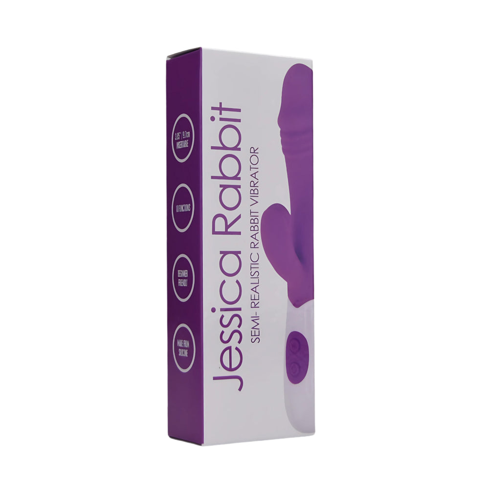 Jessica Rabbit Semi-Realistic 7.5 Inch Slimline Silicone Rabbit Vibrator > Vibrators > Ladies > Rabbit