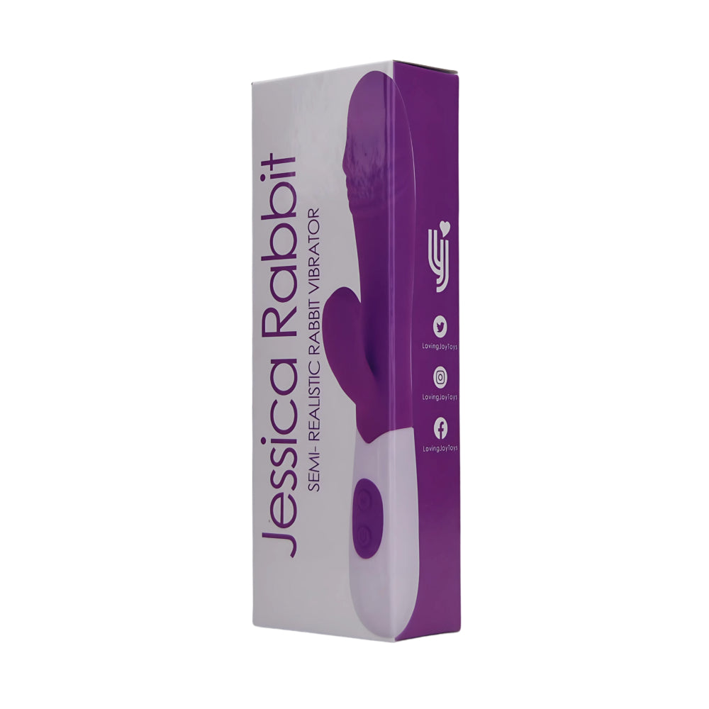 Jessica Rabbit Semi-Realistic 7.5 Inch Slimline Silicone Rabbit Vibrator > Vibrators > Ladies > Rabbit