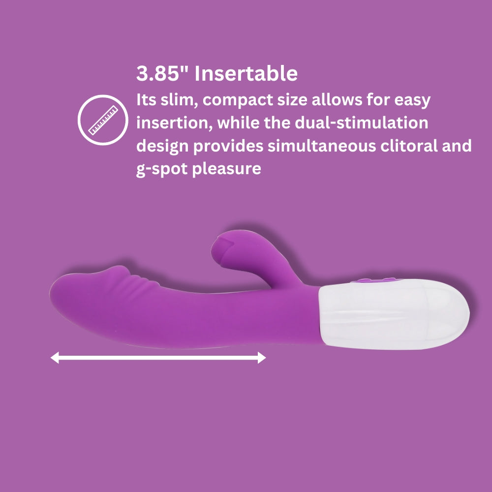 Jessica Rabbit Semi-Realistic Rabbit Vibrator – Slimline Design Silicone Rabbit Vibrator 7.5 Inches Length VIBRATORS-RABBIT