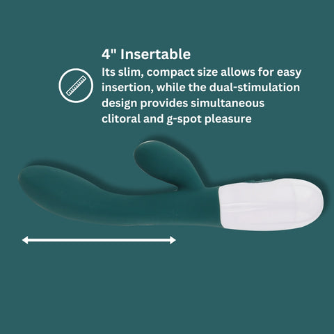 Jessica Rabbit Slimline Rabbit Vibrator – Silicone 10 Functions 7.5 Inch Total Length Rabbit Vibrator VIBRATORS-RABBIT