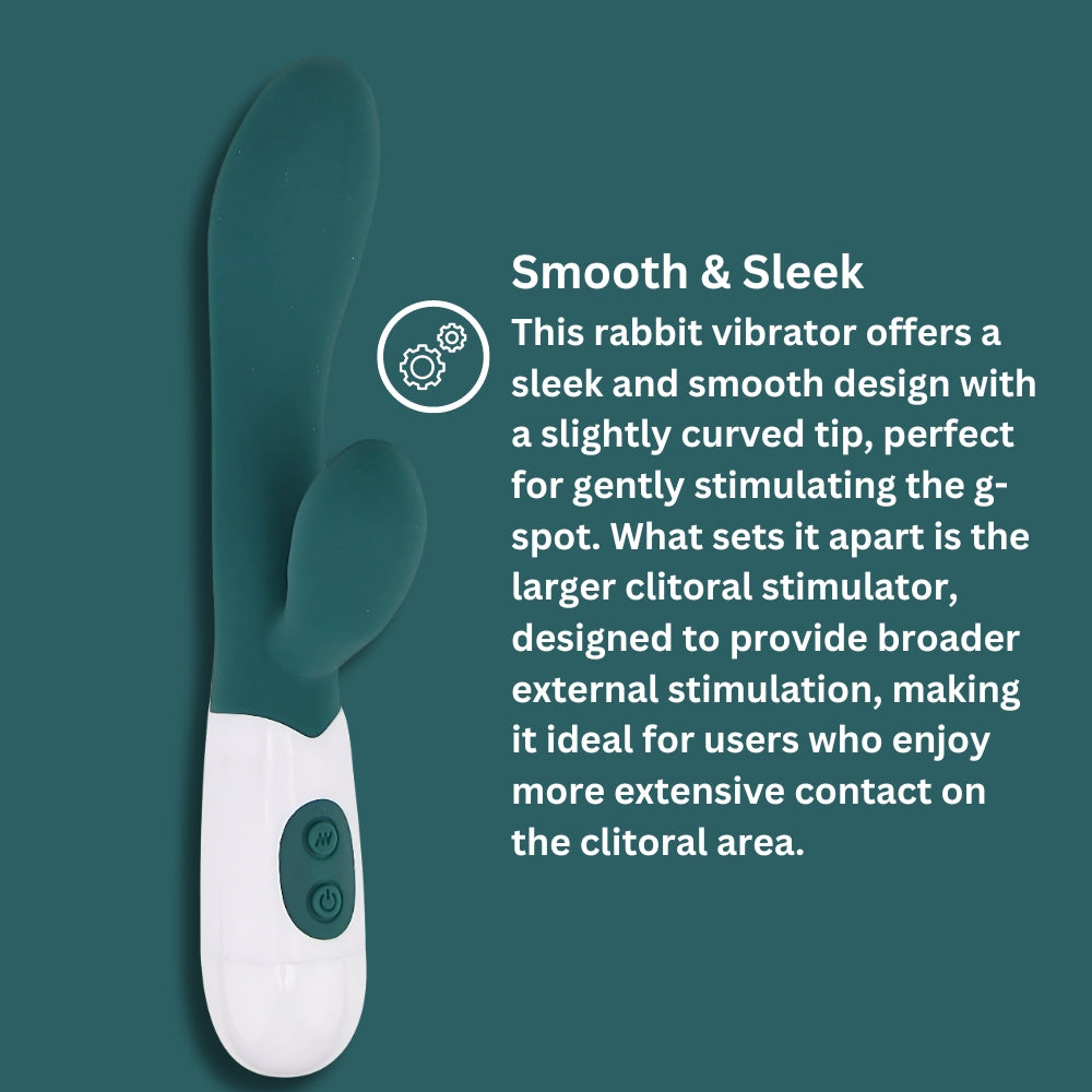 Jessica Rabbit Slimline Rabbit Vibrator – Silicone 10 Functions 7.5 Inch Total Length Rabbit Vibrator VIBRATORS-RABBIT