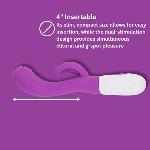 Jessica Rabbit Textured Rabbit Vibrator – Slimline Design Silicone Rabbit Vibrator VIBRATORS-RABBIT