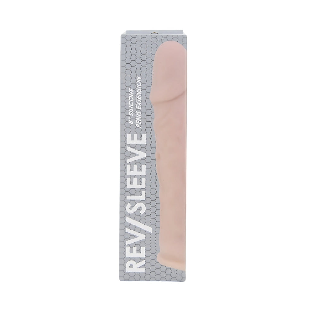 Rev-Sleeves 8 Inch Realistic Silicone Penis Extension Sleeve – Stretchy Silicone Penis Extension Sleeve > Sex Toys For Men > Penis Sleeves