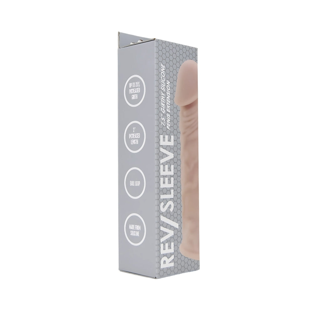 Rev-Sleeves 7.5 Inch Girthy Realistic Silicone Penis Extension Sleeve – Stretchy Fit Penis Extension Sleeve > Sex Toys For Men > Penis Sleeves