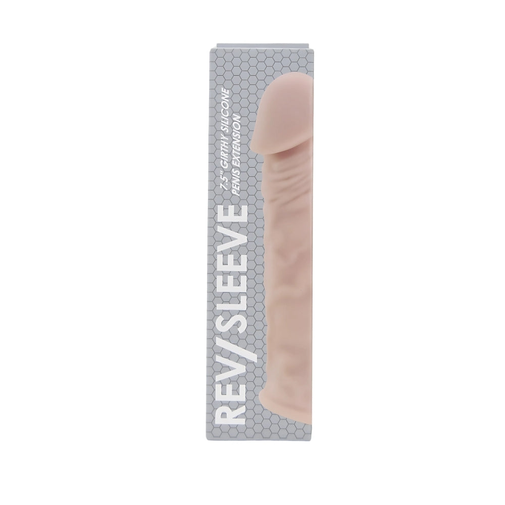 Rev-Sleeves 7.5 Inch Girthy Realistic Silicone Penis Extension Sleeve – Stretchy Fit Penis Extension Sleeve > Sex Toys For Men > Penis Sleeves