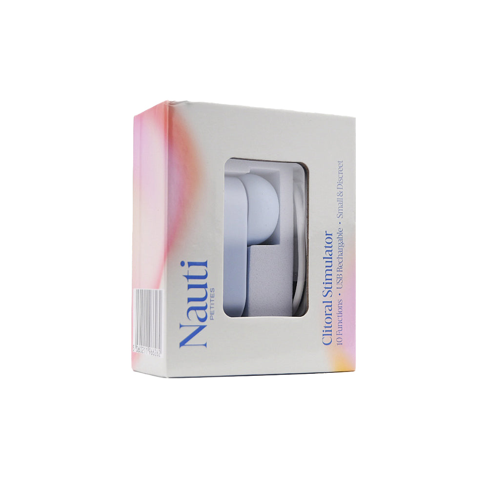 Nauti Petites (Small and Discreet) 10 Function USB Magnetic Rechargeable Clitoral Stimulator – 2.25 Inch Length Vibrator Air Pulsation