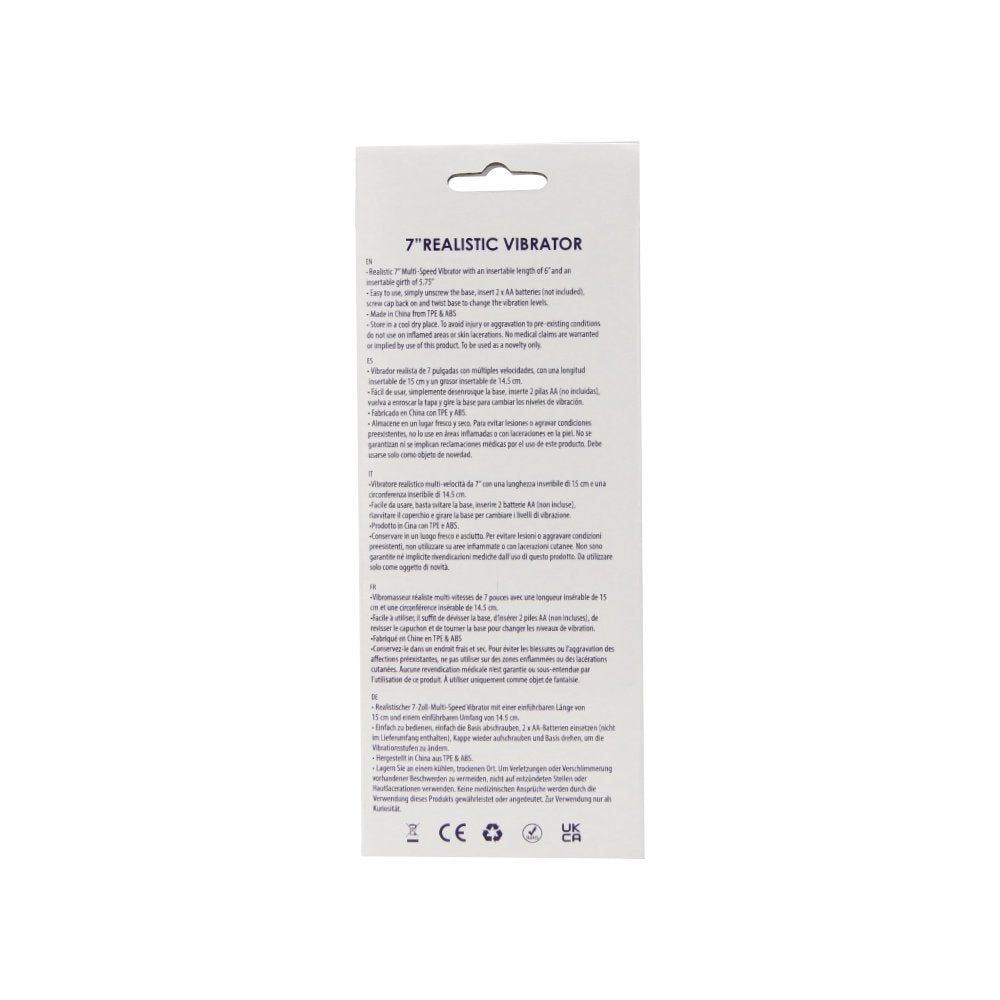 Loving Joy 7.25 Inch Realistic Vibrator (Vanilla) – Waterproof Multi-Speed 7 Inch Vibrator > Vibrators > Standard Vibrators