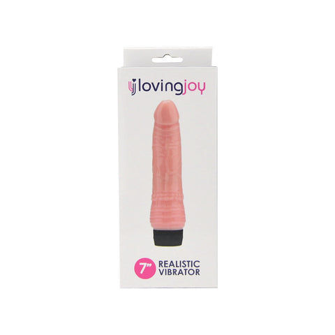 Loving Joy 7.25 Inch Realistic Vibrator (Vanilla) – Waterproof Multi-Speed 7 Inch Vibrator > Vibrators > Standard Vibrators