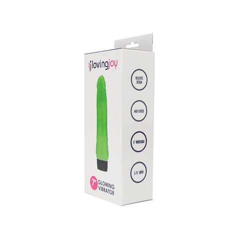 Loving Joy 7 Inch Realistic Vibrator – Glow in the Dark Waterproof Vibrator > Vibrators > Standard Vibrators