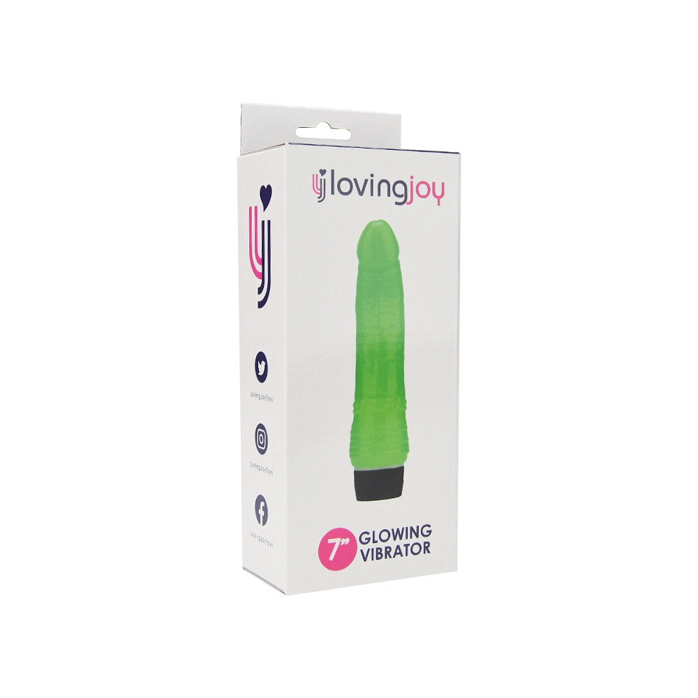 Loving Joy 7 Inch Realistic Vibrator – Glow in the Dark Waterproof Vibrator > Vibrators > Standard Vibrators