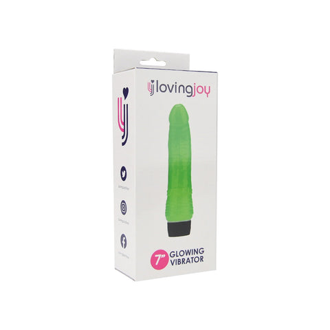 Loving Joy 7 Inch Realistic Vibrator – Glow in the Dark Waterproof Vibrator > Vibrators > Standard Vibrators