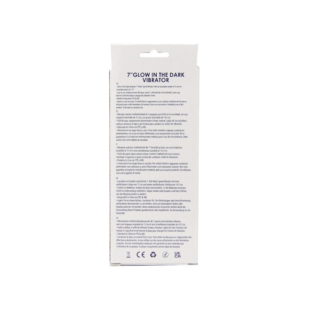 Loving Joy 7 Inch Realistic Vibrator – Glow in the Dark Waterproof Vibrator > Vibrators > Standard Vibrators