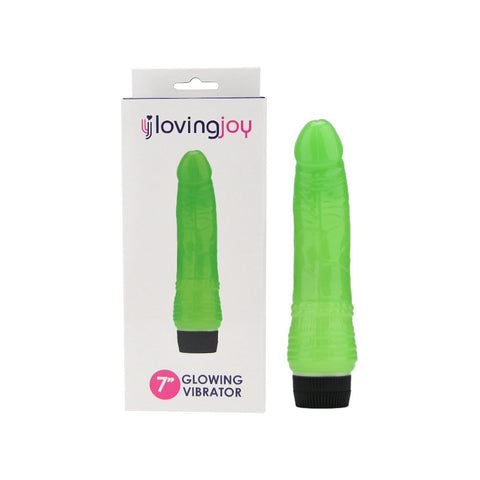 Loving Joy 7 Inch Realistic Vibrator – Glow in the Dark Waterproof Vibrator > Vibrators > Standard Vibrators