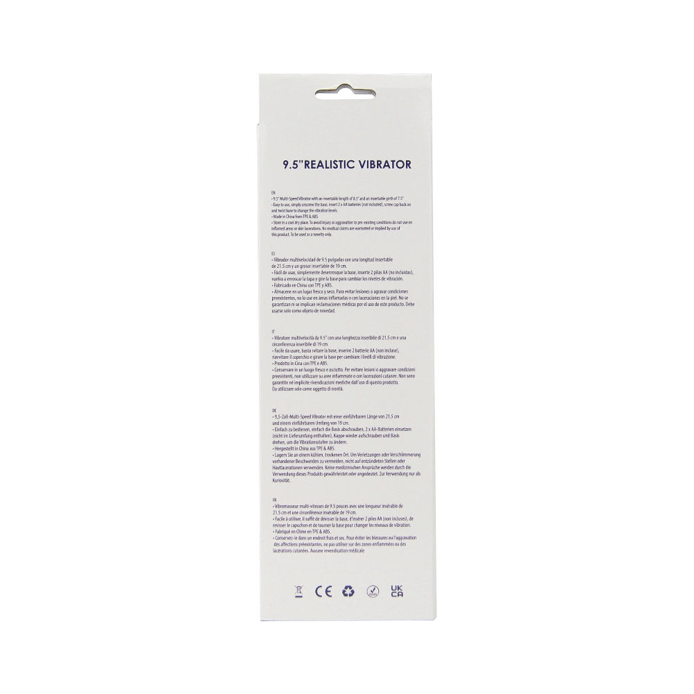 Loving Joy Realistic Vibrator Vanilla – Waterproof 9.5 Inch 7.5 Inch Circumference Vibrator > Realistic Dildos and Vibes > Realistic Vibrators