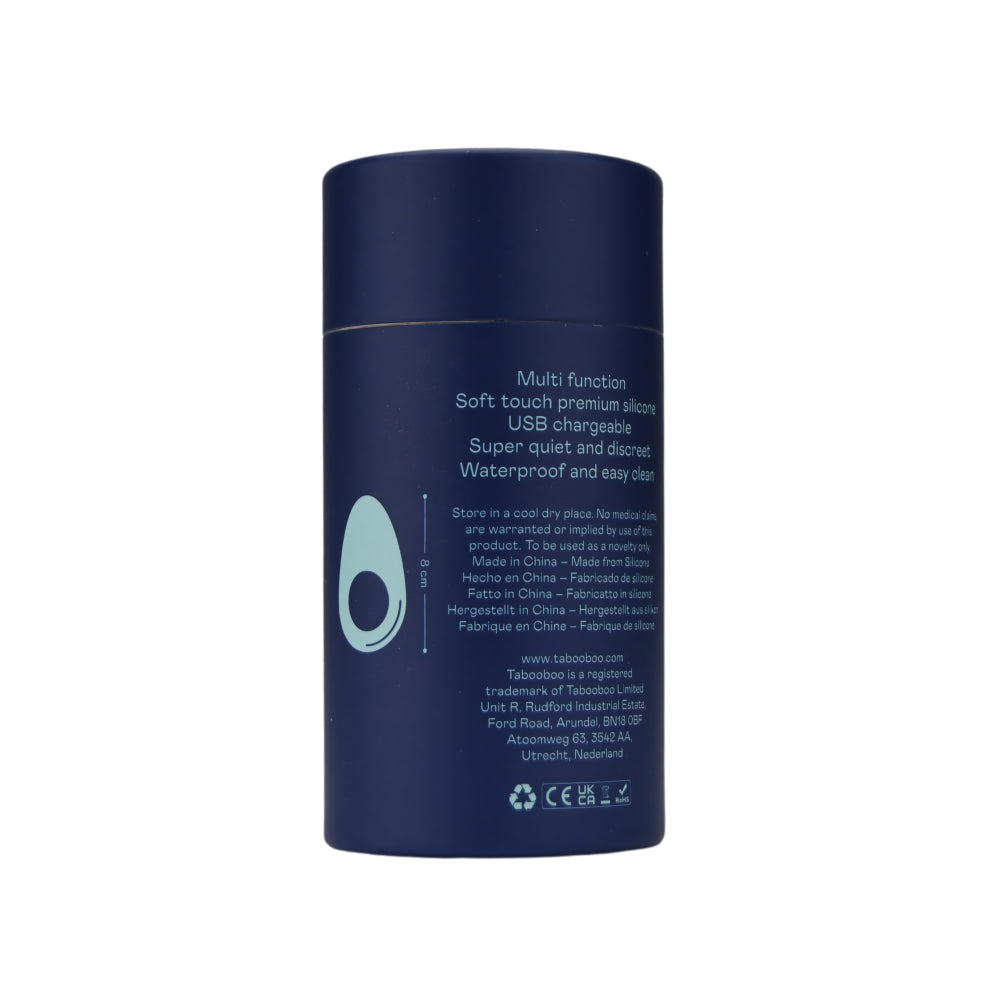 Tabooboo Between You and Me (Waterproof) Vibrating Love Ring with Textured Clitoral Stimulator – USB Rechargeable Vibrating Love Ring Couples Toys