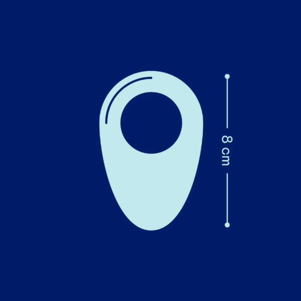 Tabooboo Between You and Me (Waterproof) Vibrating Love Ring with Textured Clitoral Stimulator – USB Rechargeable Vibrating Love Ring Couples Toys