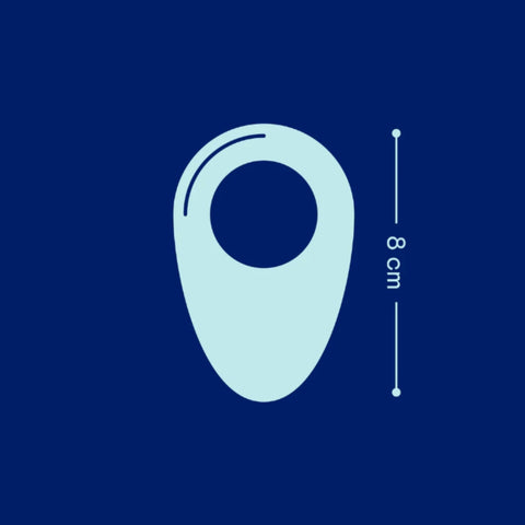 Tabooboo Between You and Me (Waterproof) Vibrating Love Ring with Textured Clitoral Stimulator – USB Rechargeable Vibrating Love Ring Couples Toys