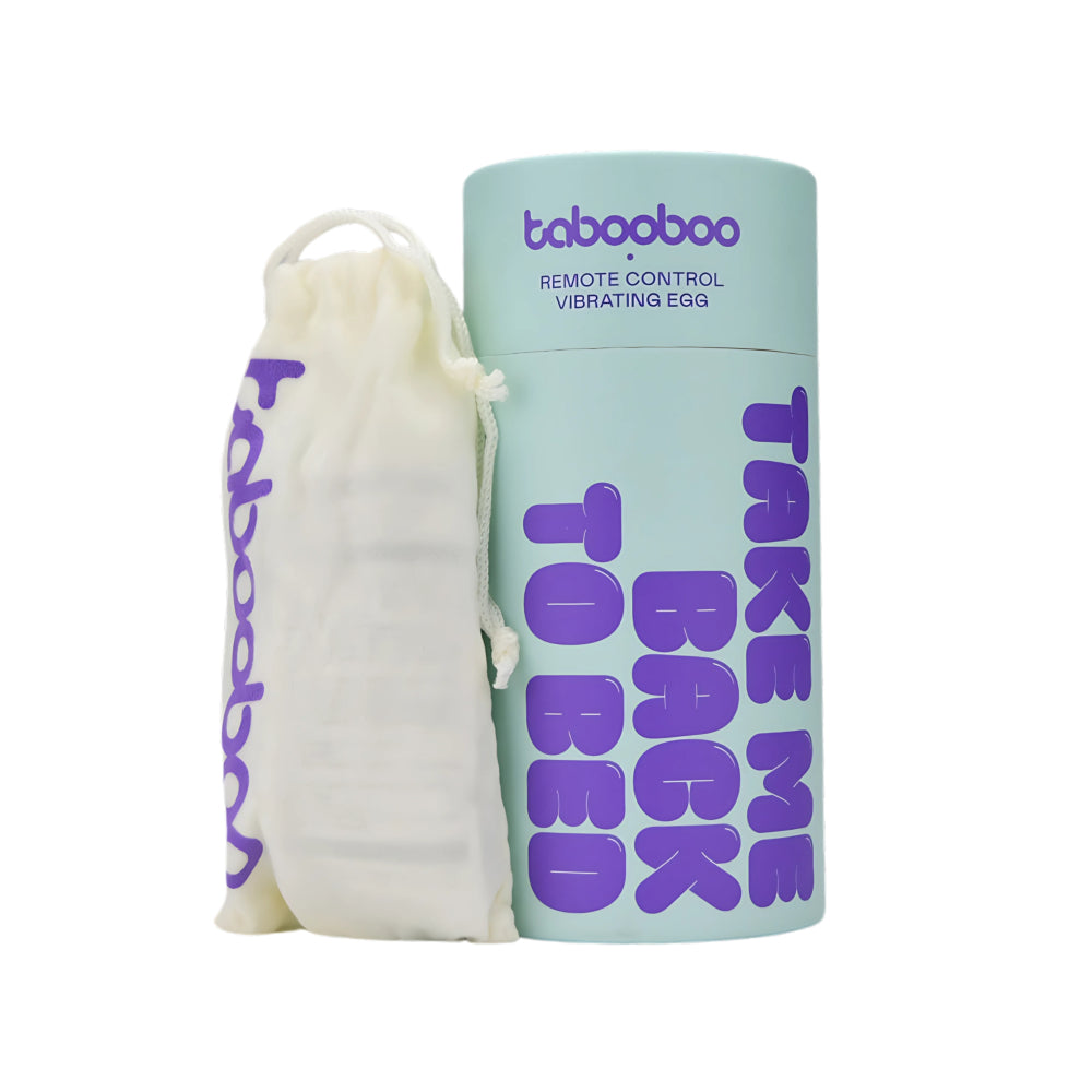 Tabooboo Take Me Back To Bed (Purple) – Waterproof Remote-Controlled Vibrating Love Egg > Sex Toys For Ladies > Vibrating Eggs