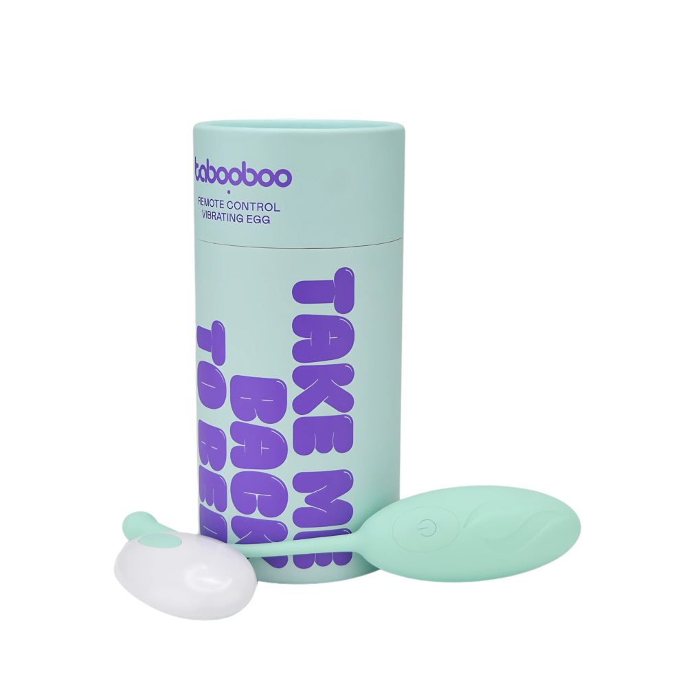 Tabooboo Take Me Back To Bed (Purple) – Waterproof Remote-Controlled Vibrating Love Egg 7 Inch Length 3.8 Inch Circumference EGGS
