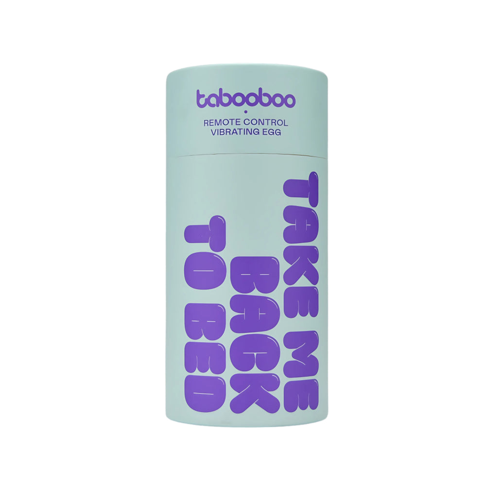 Tabooboo Take Me Back To Bed (Purple) – Waterproof Remote-Controlled Vibrating Love Egg > Sex Toys For Ladies > Vibrating Eggs