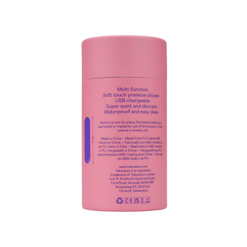 Tabooboo The Lunch Break (Black) – Waterproof USB Rechargeable Mini Bullet Vibrator 3 Inches BULLETS