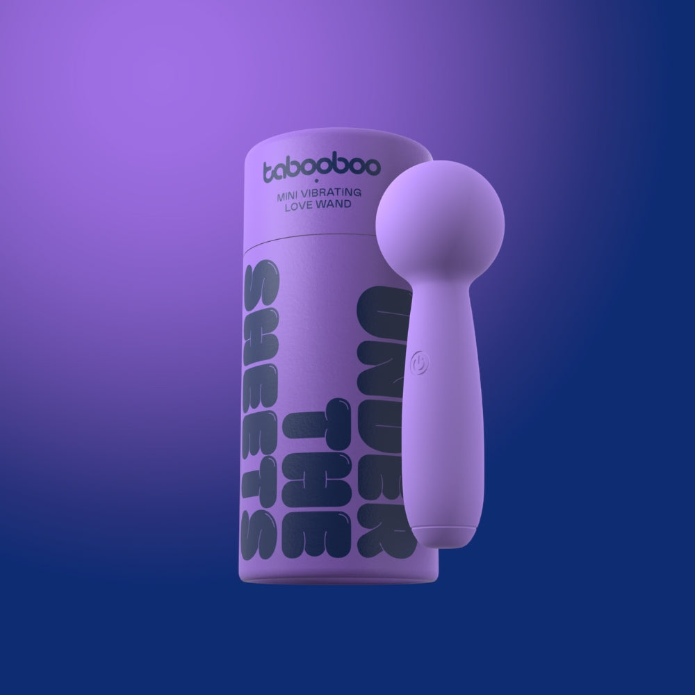 Tabooboo Under the Sheets (Waterproof USB Rechargeable) Mini Wand Vibrator – Small and Discreet Wand Vibrator VIBRATORS