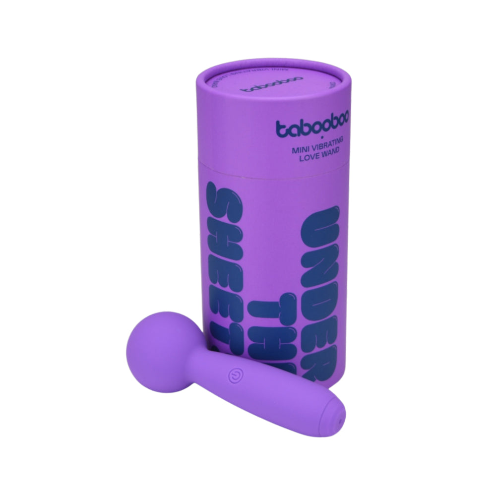 Tabooboo Under the Sheets (Waterproof USB Rechargeable) Mini Wand Vibrator – Small and Discreet Wand Vibrator VIBRATORS