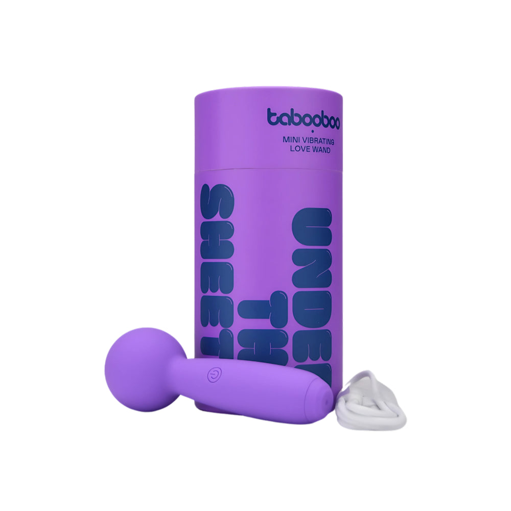 Tabooboo Under the Sheets (Waterproof USB Rechargeable) Mini Wand Vibrator – Small and Discreet Wand Vibrator VIBRATORS