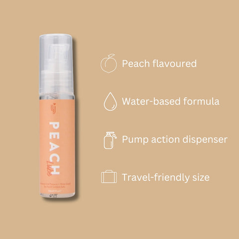 Loving Joy Peach Flavored Lubricant 30ml Travel Size – Water-Based Lubricant Water Based Lube