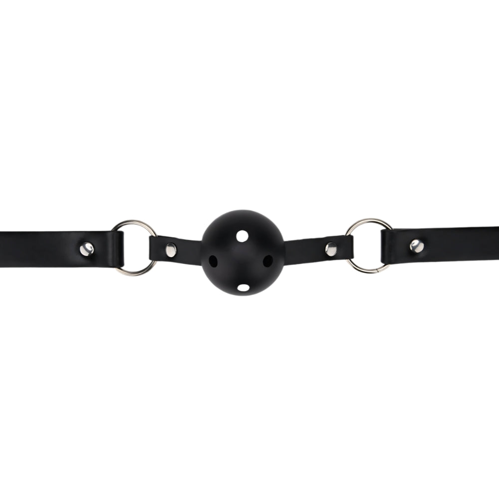 Bound to Play Breathable Ball Gag (Black) – Adjustable Breathable Ball Gag Default Title Gags
