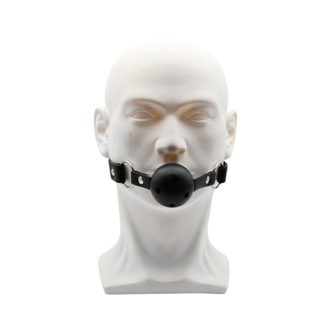 Bound to Play Breathable Ball Gag (Black) – Adjustable Breathable Ball Gag Gags