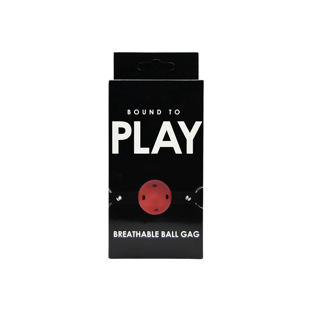 Bound to Play Breathable Ball Gag (Red) – Adjustable Ball Gag > Bondage Gear > Gags and Bits