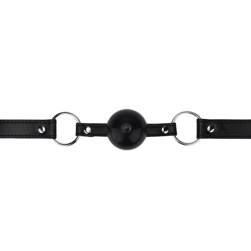 Bound to Play Silicone Ball Gag – Durable Silicone With Faux Leather Straps Bondage Accessory Default Title > Bondage Gear > Gags and Bits Main image