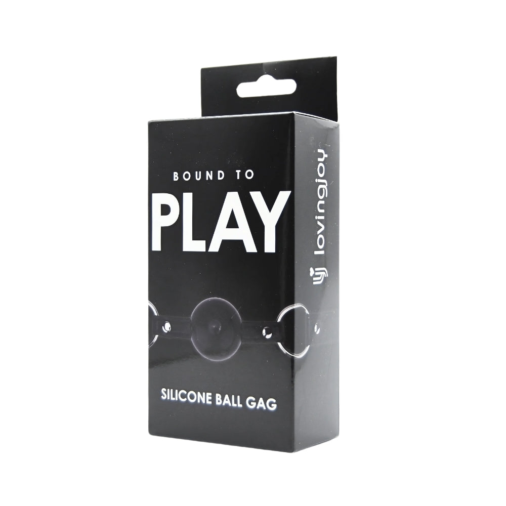 Bound to Play Silicone Ball Gag – Durable Silicone With Faux Leather Straps Bondage Accessory Gags
