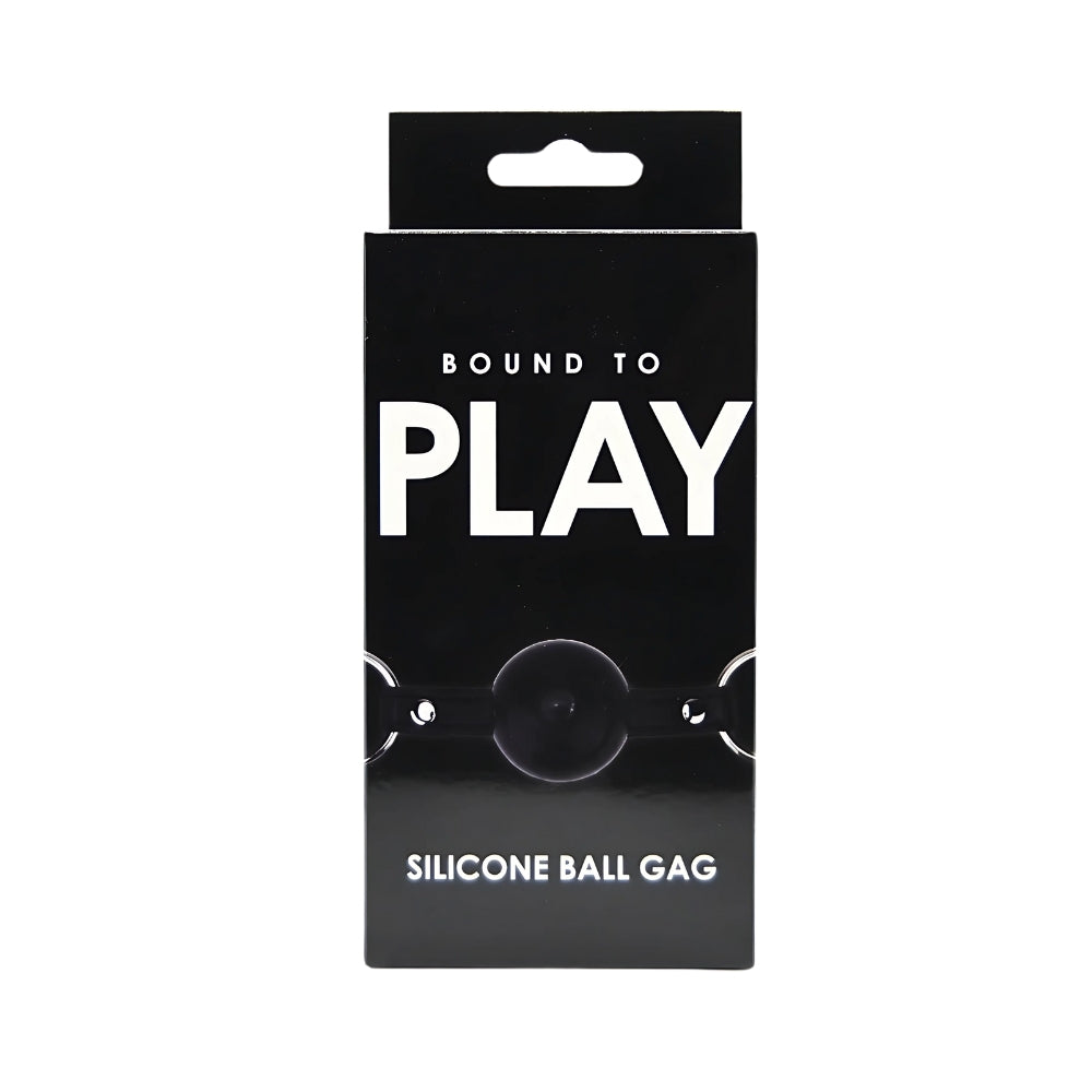 Bound to Play Silicone Ball Gag – Durable Silicone With Faux Leather Straps Bondage Accessory Gags