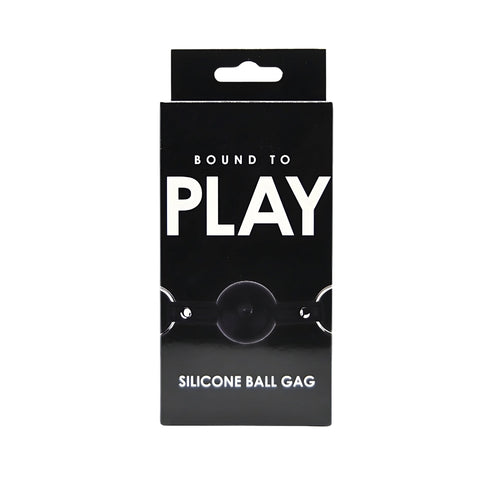 Bound to Play Silicone Ball Gag – Durable Silicone With Faux Leather Straps Bondage Accessory Gags