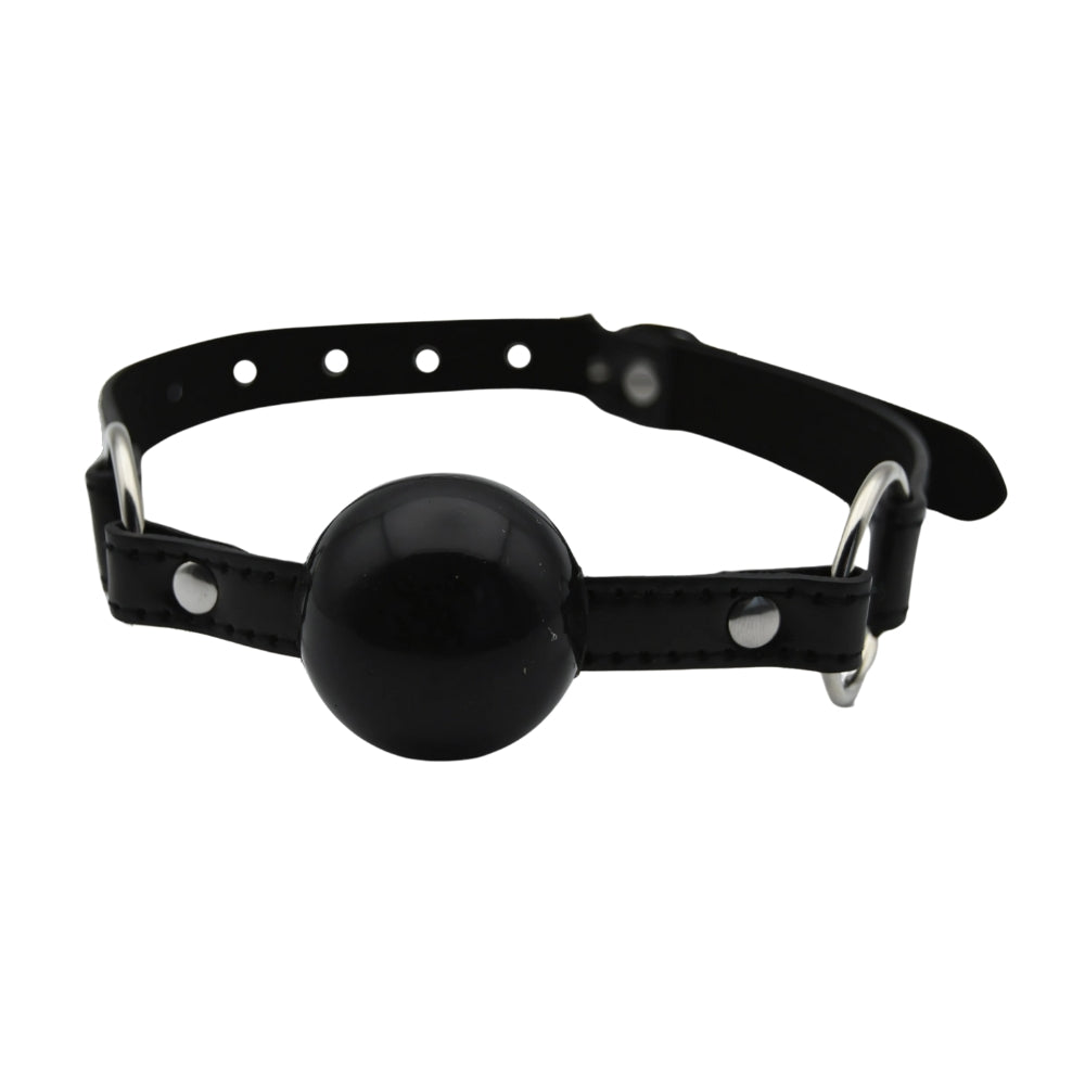 Bound to Play Silicone Ball Gag – Durable Silicone With Faux Leather Straps Bondage Accessory Gags