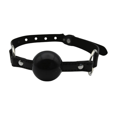 Bound to Play Silicone Ball Gag – Durable Silicone With Faux Leather Straps Bondage Accessory Gags