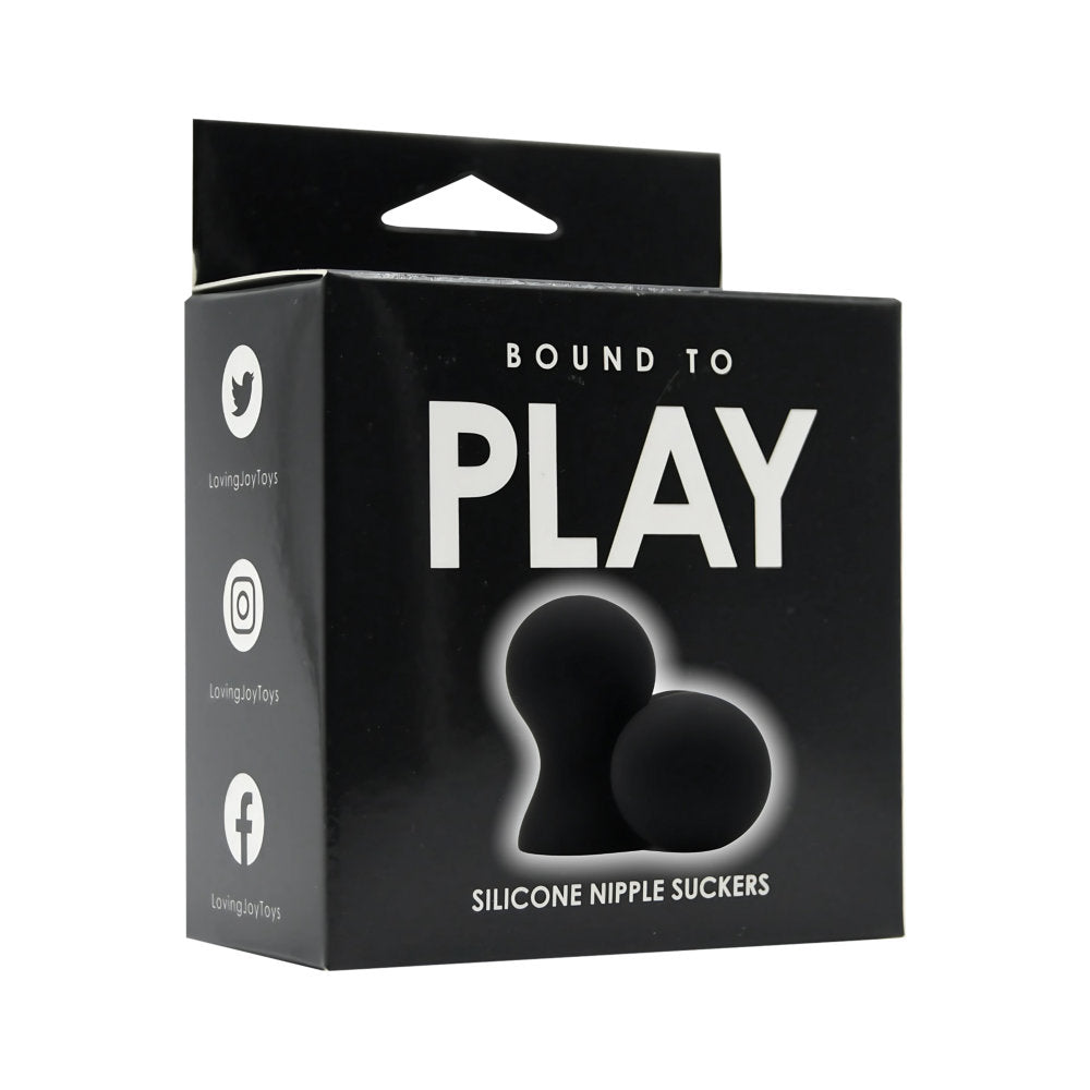 Bound To Play Silicone Nipple Suckers – Body-Safe Hypoallergenic Silicone Nipple Stimulators Nipple Suckers