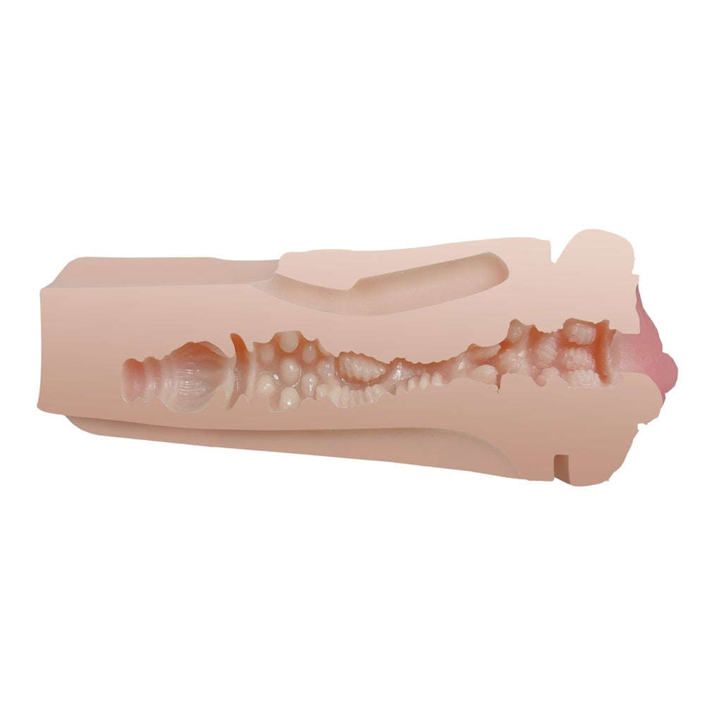 Rev-Lite Squeezable Male Masturbator (7 Inch Insertable Length) – Textured Squeezable Masturbator > Sex Toys For Men > Masturbators > Manual