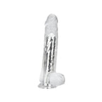 Loving Joy 7 Inch Vibrating Dildo (Transparent) – Remote-Controlled Dildo 7.5 Inch Length 1.4 Inch Diameter > Vibrators > Realistic Vibrators
